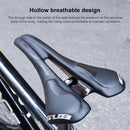 GUB 1150 Chromium-Molybdenum Steel MTB Mountain Bike Hollow Saddle(Black)