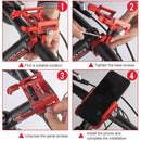 GUB P30 Aluminum Bike Phone Holder(Red)