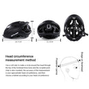 GUB SV10 PC + EPS Breathable Bike Helmet Cycling Helmet With Taillights (Black)