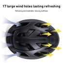 GUB SV10 PC + EPS Breathable Bike Helmet Cycling Helmet With Taillights (Black)