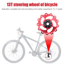 GUB V13 13T Bicycle Rear Derailleur Jockey Wheel (Black Red)