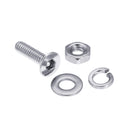 600 PCS M2 304 Stainless Steel Hex Socket Flat Head Screw Washer Nut Kit