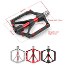 PROMEND PD-M82-TI 1 Pair Mountain Bicycle Titanium Alloy Shaft 3-Bearings Wide Pedals (Silver)