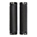 PROMEND GR-501 1 Pair Microfiber Leather Mountain Bicycle Grips Cover(Black Black)