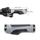 PROMEND GR-504 1 Pair TPR Ergonomic Ball Bicycle Grip Cover (Black Black)