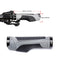PROMEND GR-504 1 Pair TPR Ergonomic Ball Bicycle Grip Cover (Black Black)