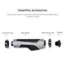 PROMEND GR-504 1 Pair TPR Ergonomic Ball Bicycle Grip Cover (Black Red)