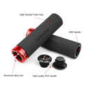 PROMEND GR-513 1 Pair Bicycle Antiskid Sweat-absorbing Sponge Grips Cover (Black Red)