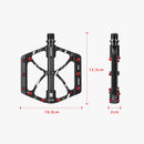 PROMEND PD-M52C 1 Pair Bicycle Aluminum Alloy + Carbon Fiber Tube Bearing Pedals (Titanium Color)