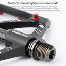 PROMEND PD-M52C 1 Pair Bicycle Aluminum Alloy + Carbon Fiber Tube Bearing Pedals (Black)