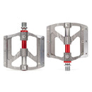 PROMEND PD-M88 1 Pair Mountain Bicycle Aluminum Alloy 3-Bearings Pedals (Titanium Color)