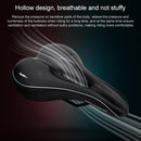 PROMEND SD-565 Hollow Breathable Silicone Bicycle Saddle (Black White)