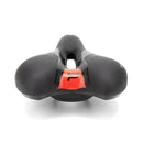 PROMEND SD-567 Hollow Breathable Silicone Racing Bicycle Saddle(Black Red)