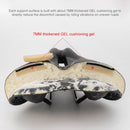 PROMEND SD-567 Hollow Breathable Silicone Racing Bicycle Saddle(Black White)
