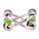 Key Ring Tri-Spinner Anti Anxiety EDC Toy for Autism ADHD(Green)