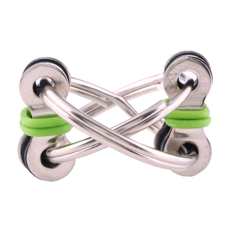 Key Ring Tri-Spinner Anti Anxiety EDC Toy for Autism ADHD(Green)