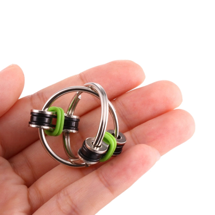 Key Ring Tri-Spinner Anti Anxiety EDC Toy for Autism ADHD(Green)