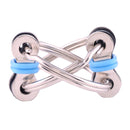 Key Ring Tri-Spinner Anti Anxiety EDC Toy for Autism ADHD(Blue)