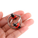 Key Ring Tri-Spinner Anti Anxiety EDC Toy for Autism ADHD(Red)