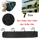 Retractable Roller Blind Awning Waterproof and Dustproof Protective Cover, Length: 4m (Grey)