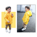 Cartoon Dinosaur Children Fashion Raincoat Size: M(Yellow)