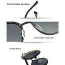P0824 Women Fashion Retro Round Metal Frame UV400 Polarized Sunglasses(Brown)