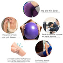 3 PCS Mini Yoga Pilates Ball Explosion-proof PVC Ball Balanced Fitness Gymnastic Exercise Training with Straw, Diameter: 25cm(Purple)