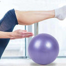 3 PCS Mini Yoga Pilates Ball Explosion-proof PVC Ball Balanced Fitness Gymnastic Exercise Training with Straw, Diameter: 25cm(Purple)