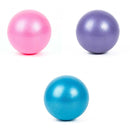 3 PCS Mini Yoga Pilates Ball Explosion-proof PVC Ball Balanced Fitness Gymnastic Exercise Training with Straw, Diameter: 25cm(Blue)