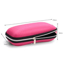 Sunglasses Crush Resistance Zipper Glasses Case Box, Size: 17*7*6cm (Pink)