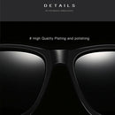 Men Retro Fashion Aluminum Magnesium Frame UV400 Polarized Sunglasses (Black Tarnish+ Blue)
