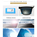 Men Retro Fashion Aluminum Magnesium Frame UV400 Polarized Sunglasses (Black Tarnish+ Blue)