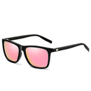 Men Retro Fashion Aluminum Magnesium Frame UV400 Polarized Sunglasses (Black Tarnish+ Grey)