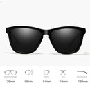 Unisex Retro Fashion Plastic Frame UV400 Polarized Sunglasses (Black + Grey)