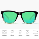 Unisex Retro Fashion Plastic Frame UV400 Polarized Sunglasses (Gradient Black +Green)
