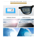Unisex Retro Fashion Plastic Frame UV400 Polarized Sunglasses (Gradient Black + Yellow)