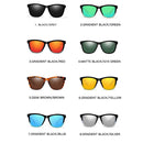 Unisex Retro Fashion Plastic Frame UV400 Polarized Sunglasses (Gradient Black + Yellow)