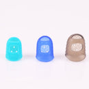 10 PCS Guitar Ukulele Stringed Instrument Finger Protector Anti-pain Finger Cap in Random Color Delivery(Size: L)