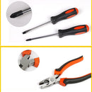 9 in 1 Tool Set General Household Hand Tool Kit with Toolbox Storage Case