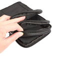 Outdoor Phone Carrying Case Pouch Nylon Crossbody Shoulder Waist Belt Wallet Bag with Carabiner, For iPhone 8 Plus / 7 Plus, Galaxy Note 8, Huawei P10, and other Smartphones Below 7 inch(Black)