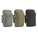 Outdoor Phone Carrying Case Pouch Nylon Crossbody Shoulder Waist Belt Wallet Bag with Carabiner, For iPhone 8 Plus / 7 Plus, Galaxy Note 8, Huawei P10, and other Smartphones Below 7 inch(Army Green)