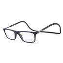 Anti Blue-ray Adjustable Neckband Magnetic Connecting Presbyopic Glasses, +3.00D(Black)