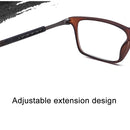 Anti Blue-ray Adjustable Neckband Magnetic Connecting Presbyopic Glasses, +3.00D(Black)