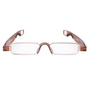 Portable Folding 360 Degree Rotation Presbyopic Reading Glasses with Pen Hanging, +1.50D(Testudinarious)