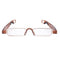 Portable Folding 360 Degree Rotation Presbyopic Reading Glasses with Pen Hanging, +2.00D(Testudinarious)