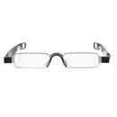 Portable Folding 360 Degree Rotation Presbyopic Reading Glasses with Pen Hanging, +3.50D(Black)