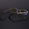Folding Anti Blue-ray Presbyopic Reading Glasses with Case & Cleaning Cloth, +1.50D(Gold)