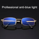 Folding Anti Blue-ray Presbyopic Reading Glasses with Case & Cleaning Cloth, +1.50D(Gold)