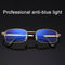 Folding Anti Blue-ray Presbyopic Reading Glasses with Case & Cleaning Cloth, +1.50D(Gold)