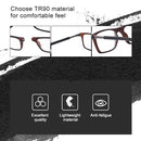 Anti Blue-ray Adjustable Neckband Magnetic Connecting Presbyopic Glasses, +1.50D(Black)